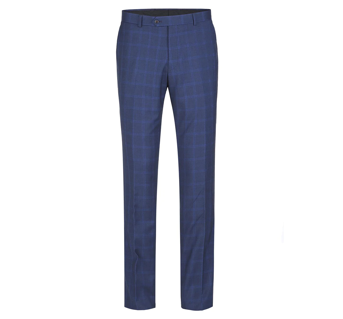 Navy Check Suit - Slim Fit