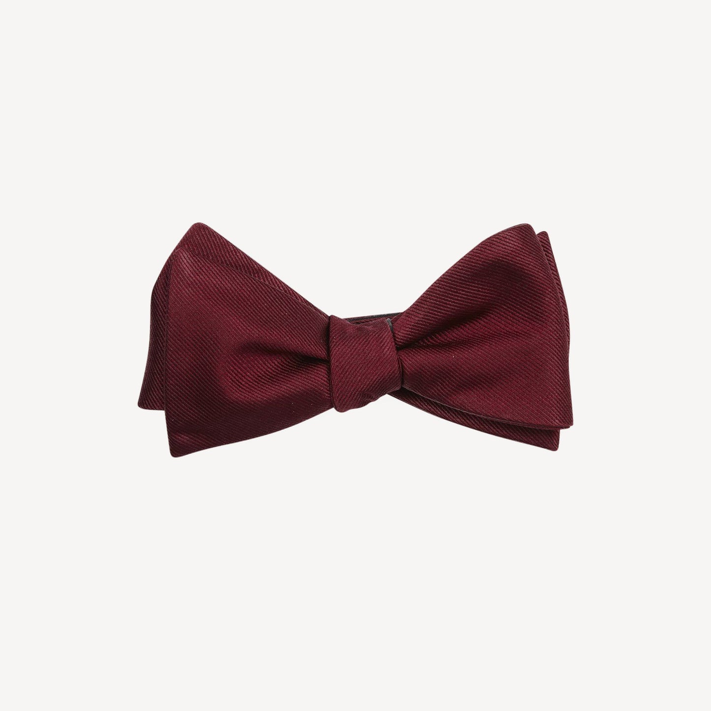 Burgundy Silk Bow Tie