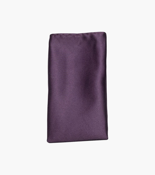 Plum Satin Pocket Square