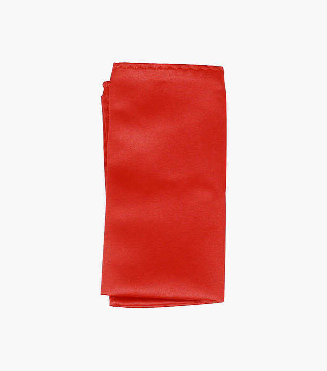 Red Satin Pocket Square