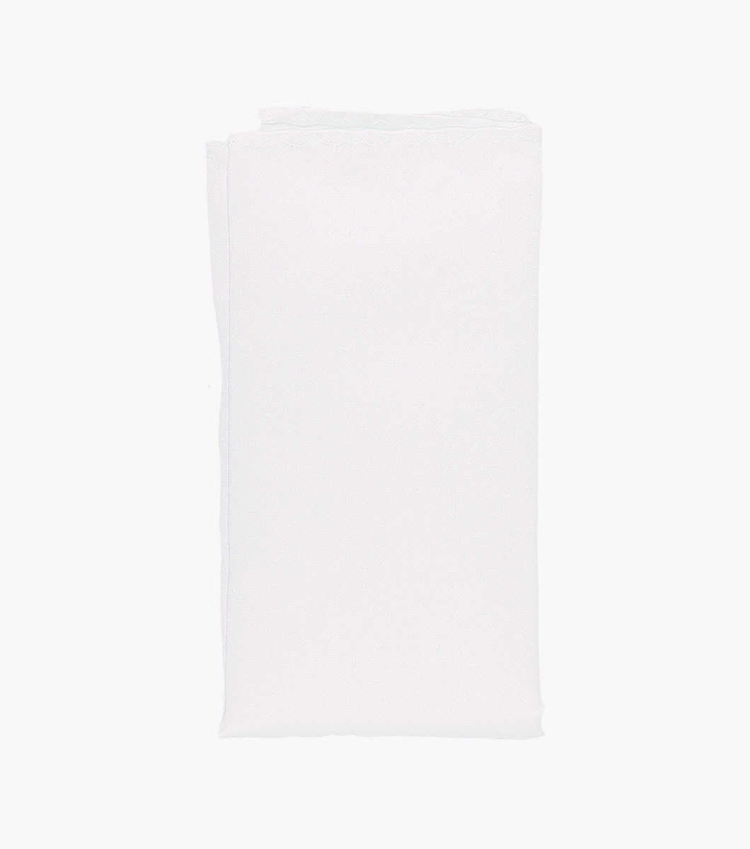 White Satin Pocket Square