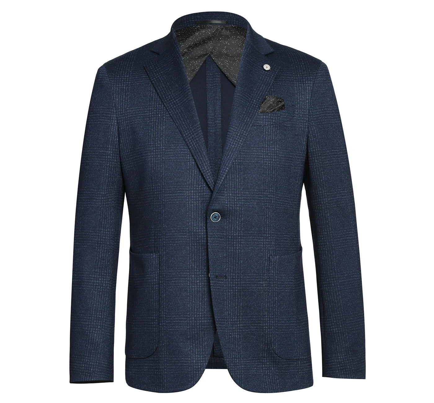 Pellagio Navy Check II Sport Coat - Slim Fit