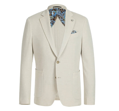 Pellagio Beige Sport Coat - Slim Fit