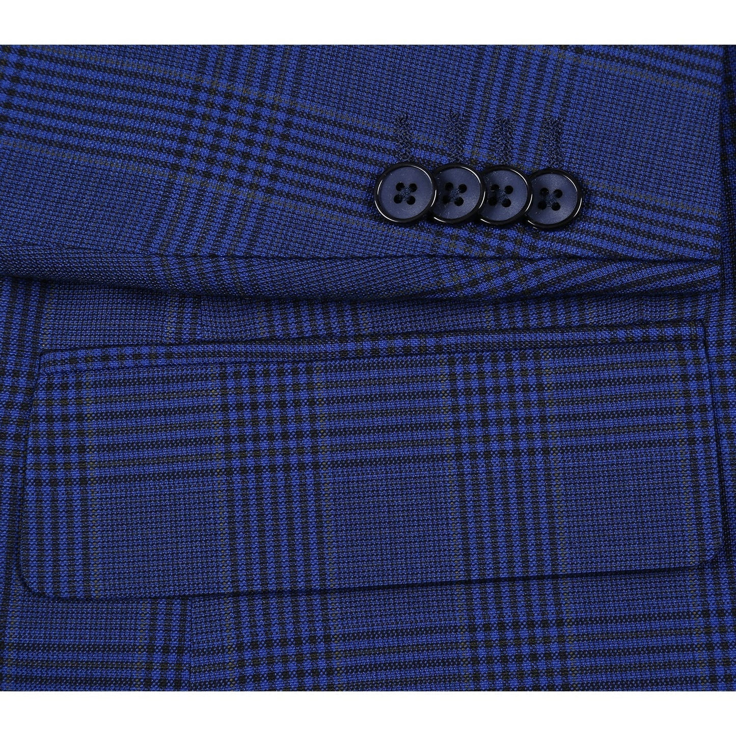 Blue Windowpane Sport Coat - Classic Fit