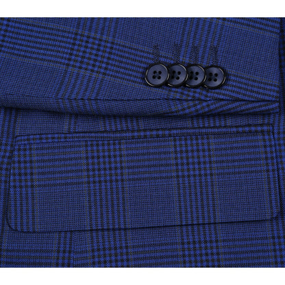 Blue Windowpane Sport Coat - Classic Fit