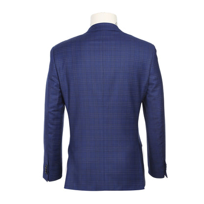 Wool Blend Blue Check Sport Coat - Slim Fit