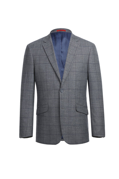 Gray Check Sport Coat - Slim Fit