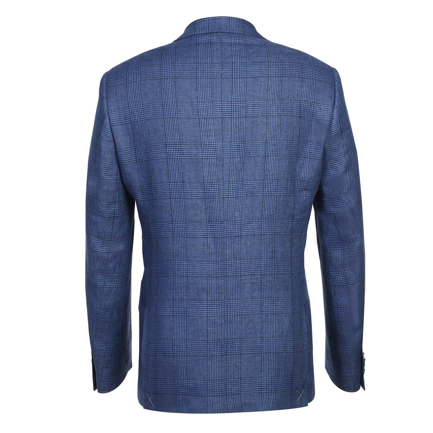 Blue Windowpane Linen Sport Coat - Slim Fit