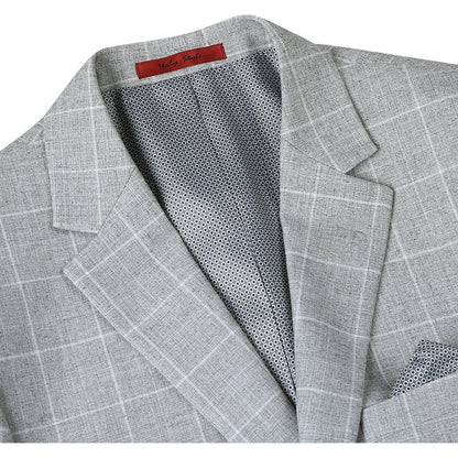 Gray Windowpane Sport Coat - Slim Fit