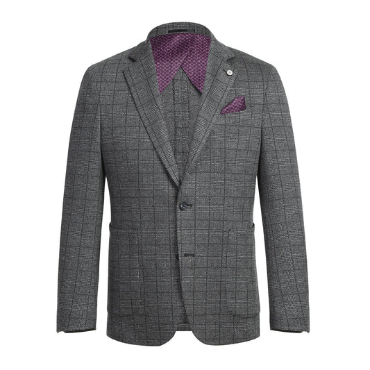 Pellagio Gray III Check Sport Coat - Slim Fit