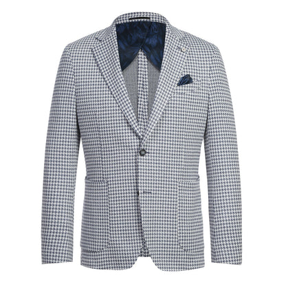 Pellagio Blue Houndstooth Sport Coat - Slim Fit