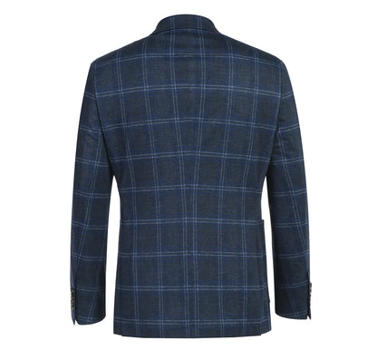 Pellagio Blue Check II Sport Coat - Slim Fit