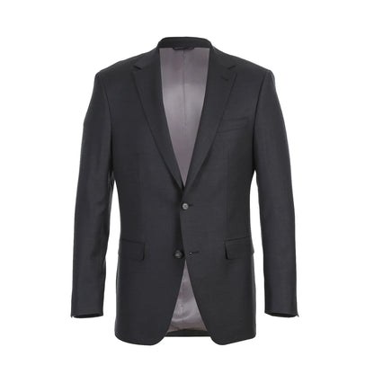 Rivelino 100% Wool Charcoal Suit