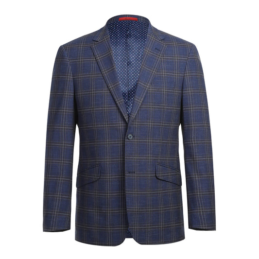 Blue Check Sport Coat - Slim Fit