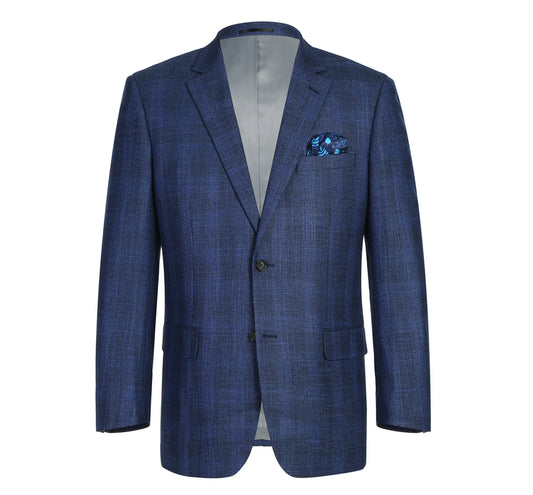 Blue Check Sport Coat - Classic Fit