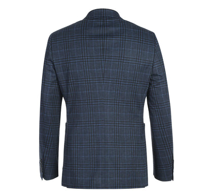 Pellagio Blue Check III Sport Coat - Slim Fit