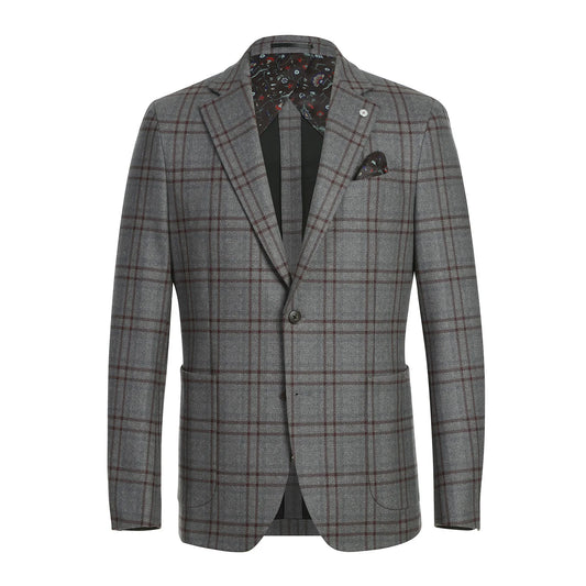 Pellagio Gray II Check Sport Coat- Slim Fit