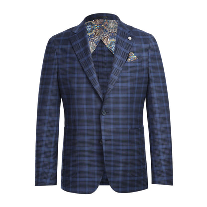 Pellagio Royal Blue Check Sport Coat - Slim Fit