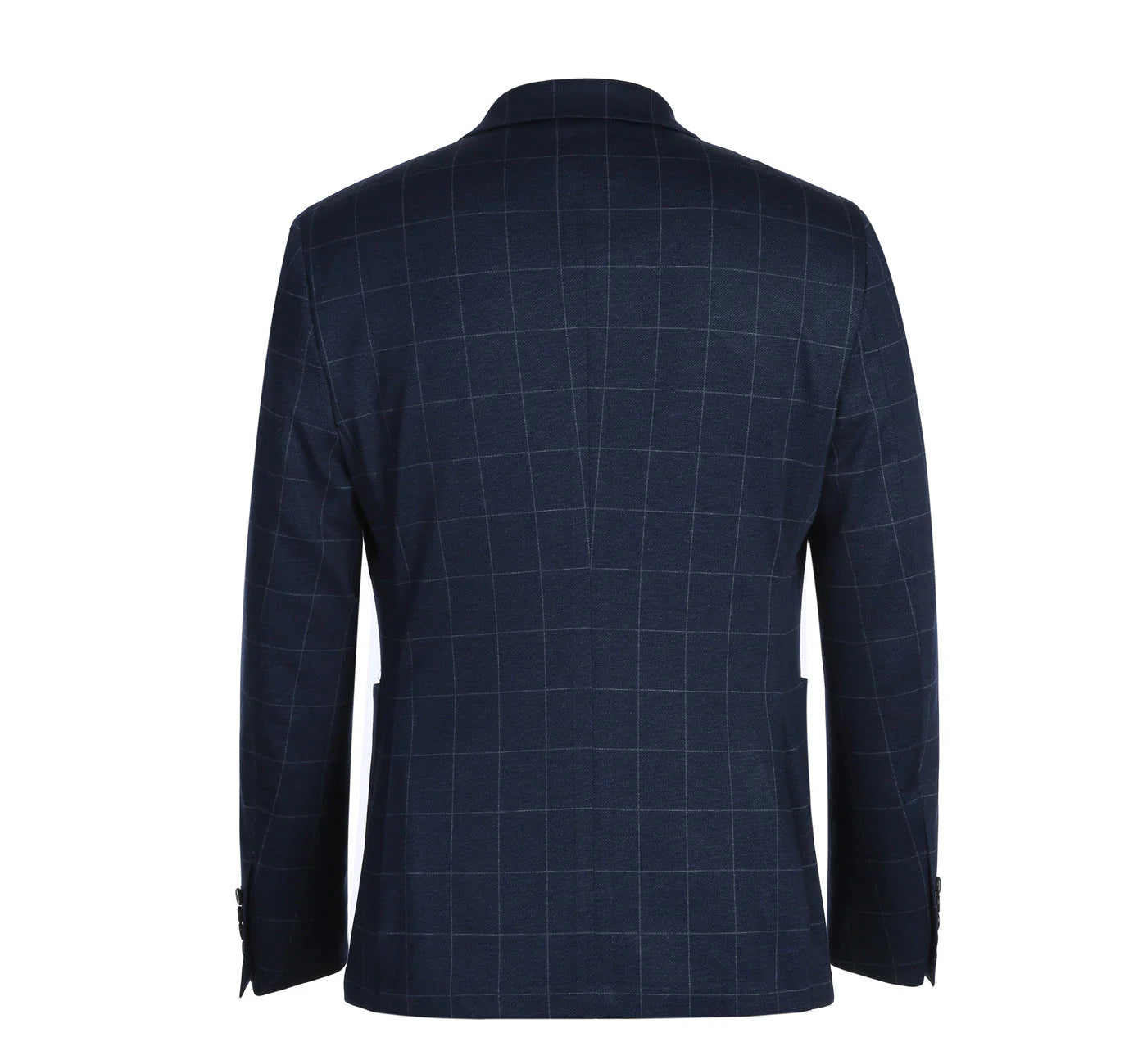 Pellagio Navy Windowpane Sport Coat - Slim Fit