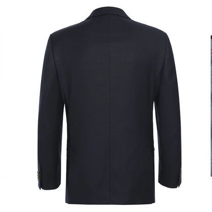 100% Wool Midnight Navy Blazer - Classic Fit