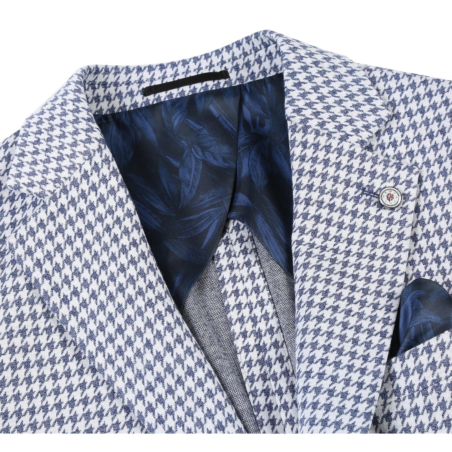 Pellagio Blue Houndstooth Sport Coat - Slim Fit