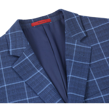 Blue II Windowpane Sport Coat - Classic Fit