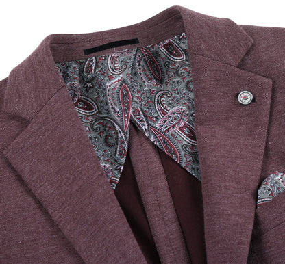 Pellagio Burgundy Sport Coat - Slim Fit