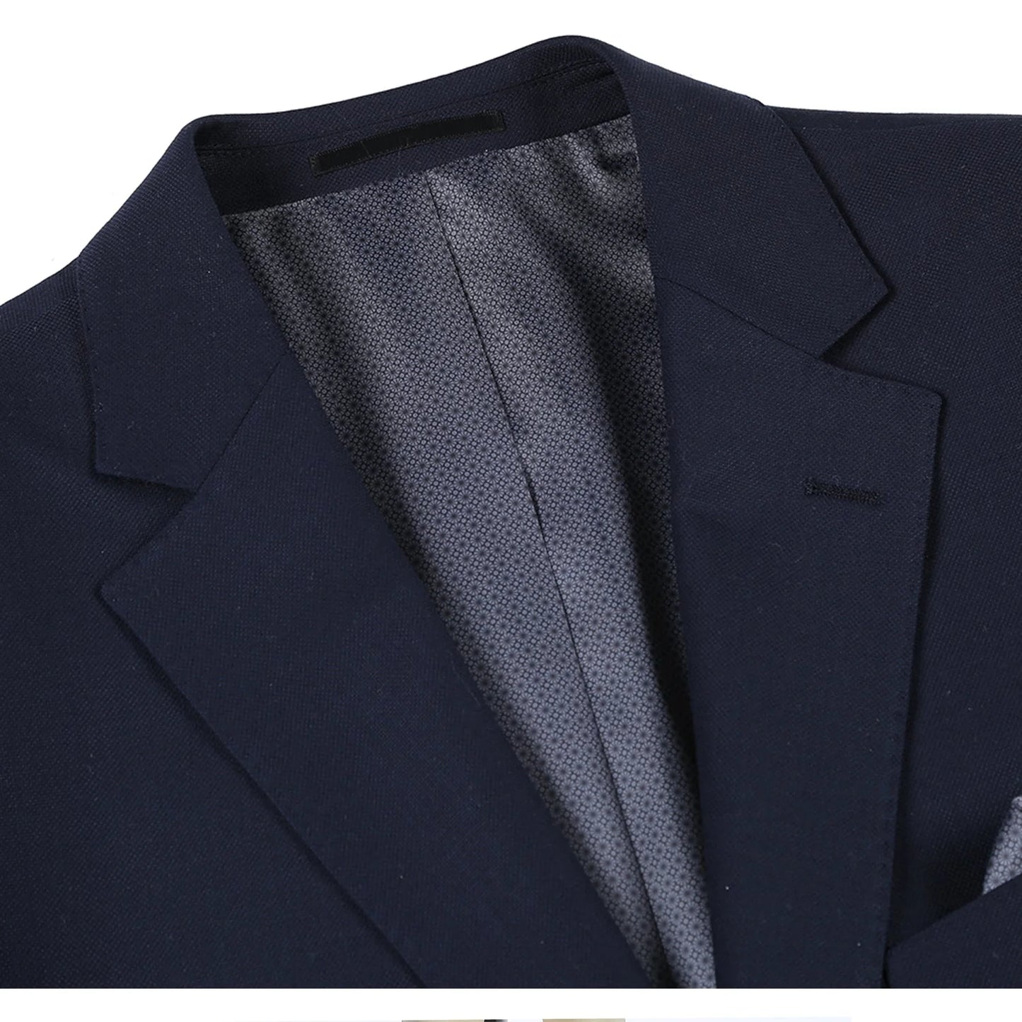 100% Wool Midnight Navy Blazer - Classic Fit