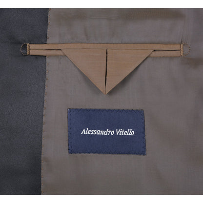 100% Wool Black Tuxedo with Peak Lapel