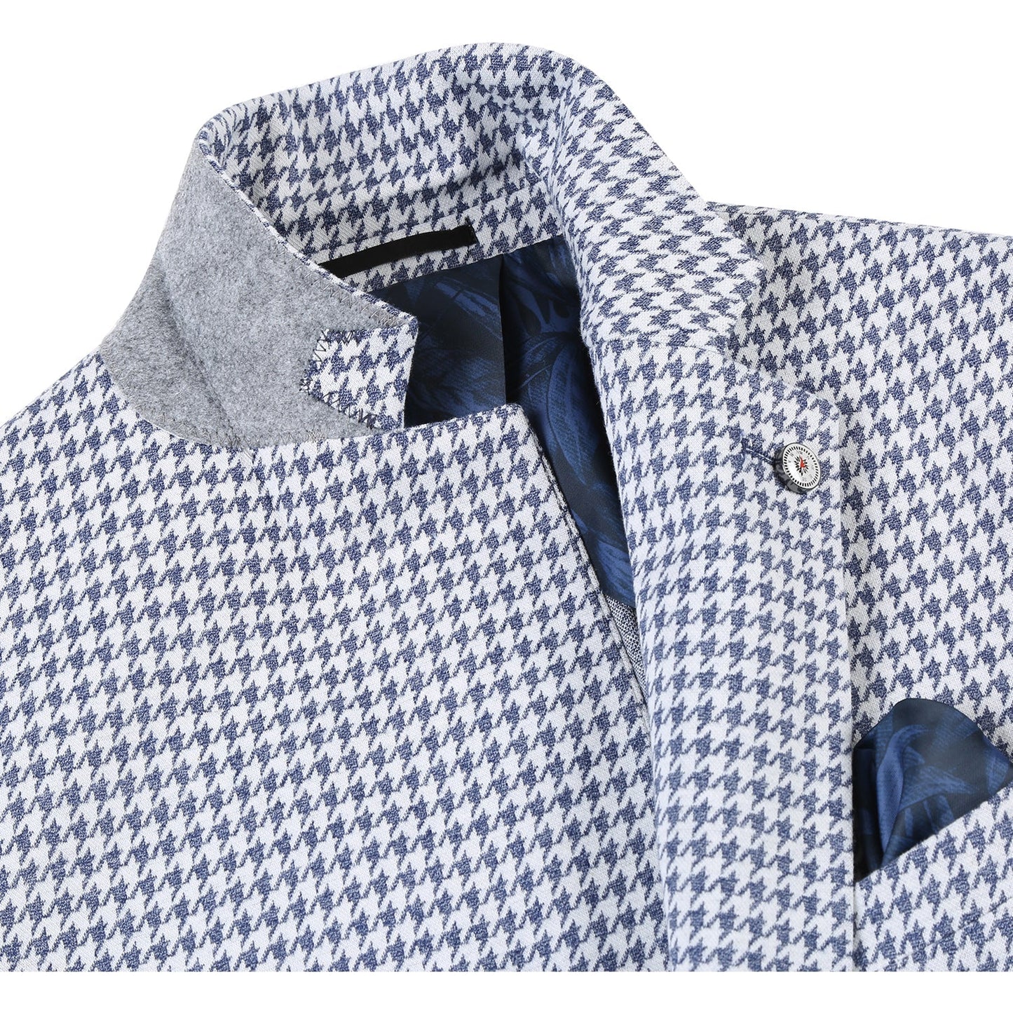 Pellagio Blue Houndstooth Sport Coat - Slim Fit