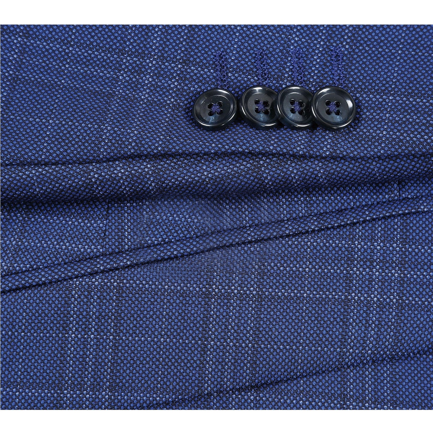 Wool Blend Blue Check Sport Coat - Slim Fit