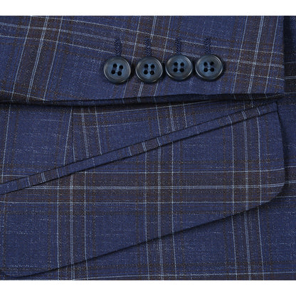 Blue Check Sport Coat - Slim Fit