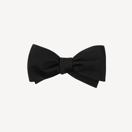 Black Silk Bow Tie
