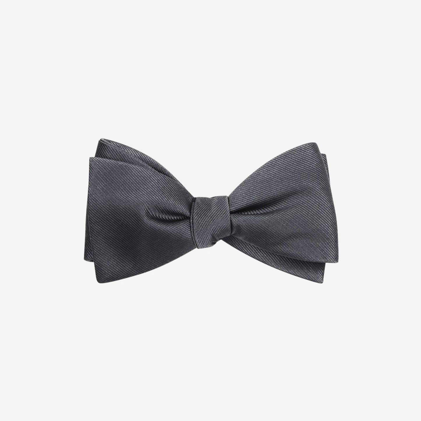 Charcoal Silk Bow Tie