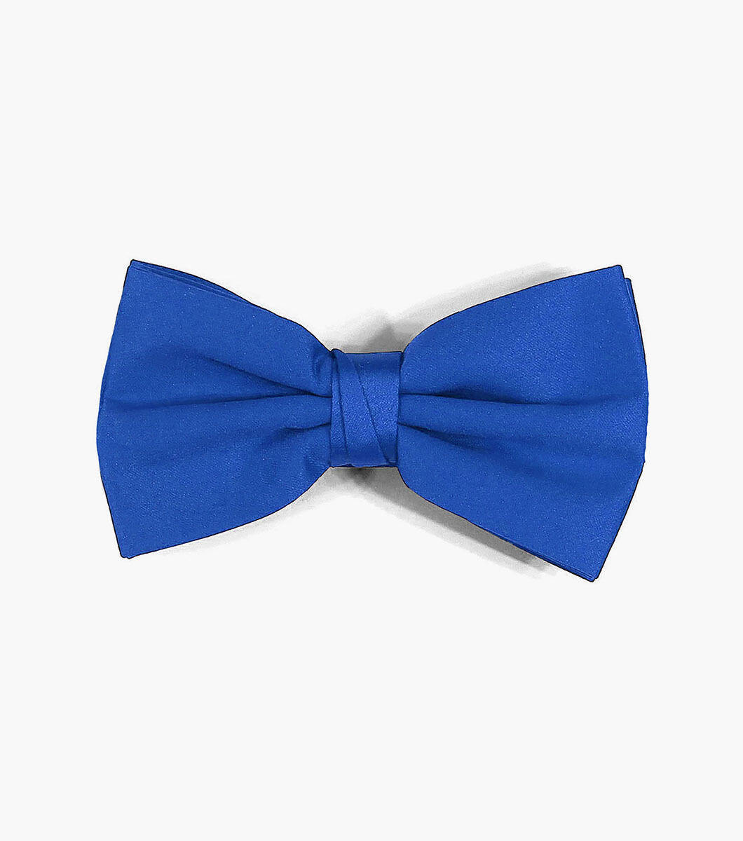 Royal Blue Satin Bow Tie