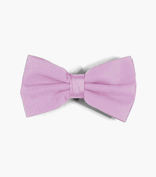 Lilac Satin Bow Tie