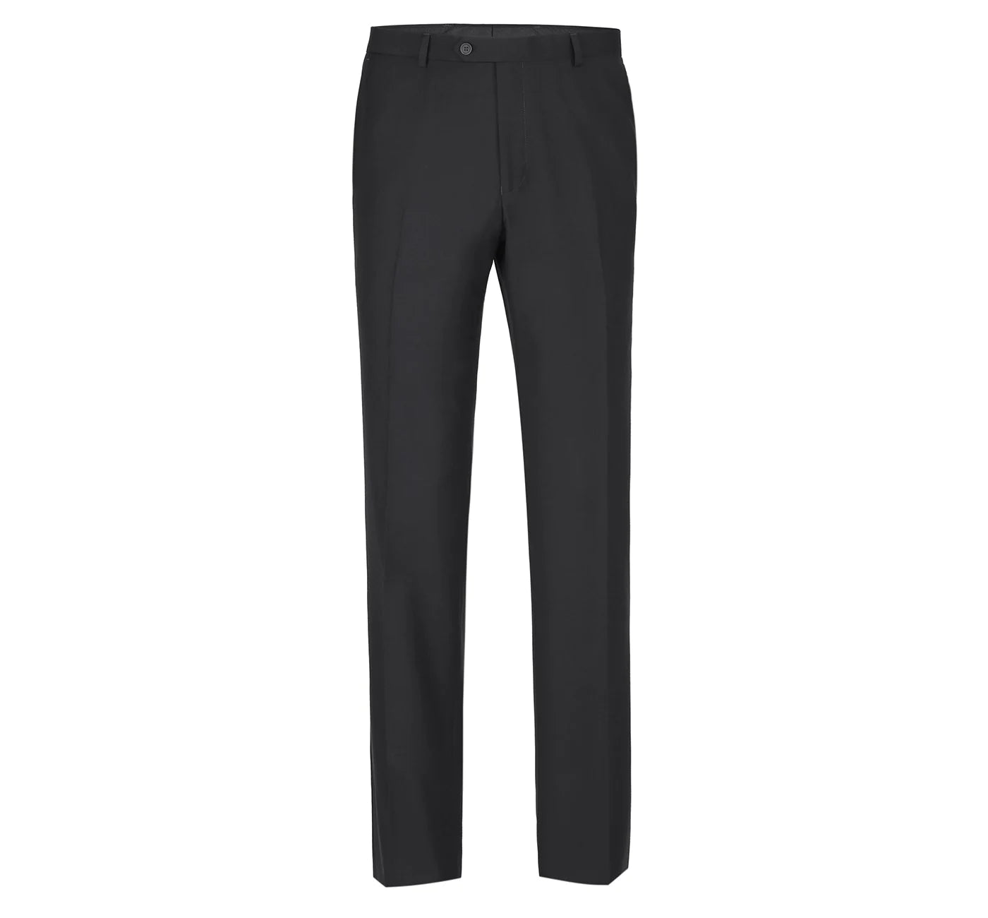 Black Solid Stretch Suit - Slim Fit