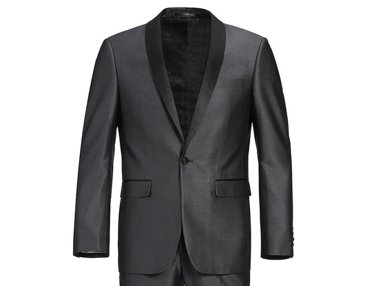 Charcoal Tuxedo with Shawl Lapel - Slim Fit