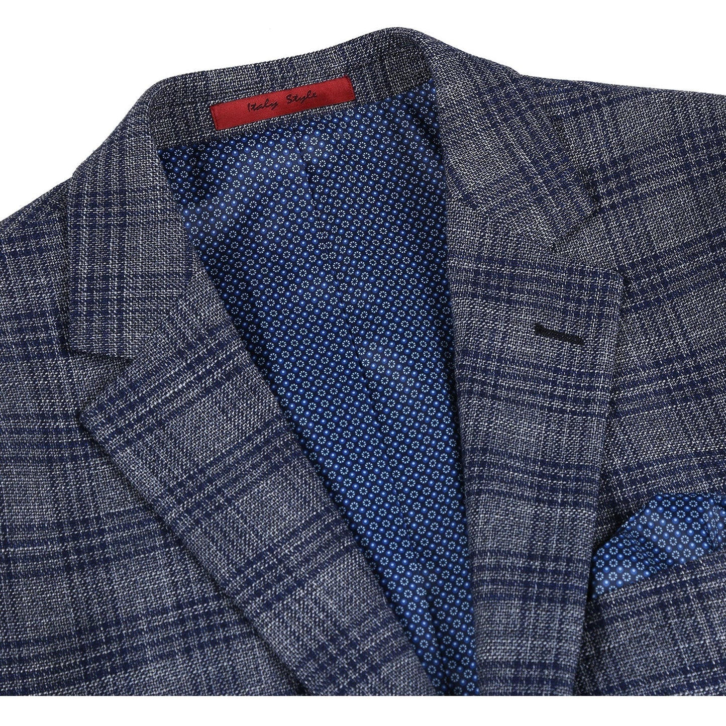 Gray Stretch Check Sport Coat - Slim Fit