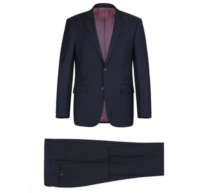 100% Wool Midnight Navy Suit