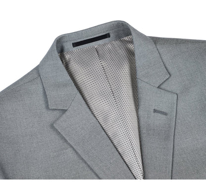 Ash Gray Solid Stretch Suit - Slim Fit