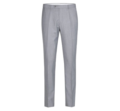 Ash Gray Solid Stretch Suit - Slim Fit