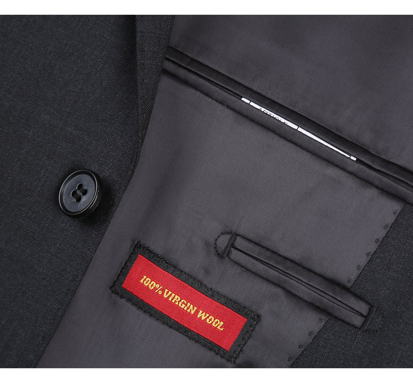 100% Wool Charcoal Suit