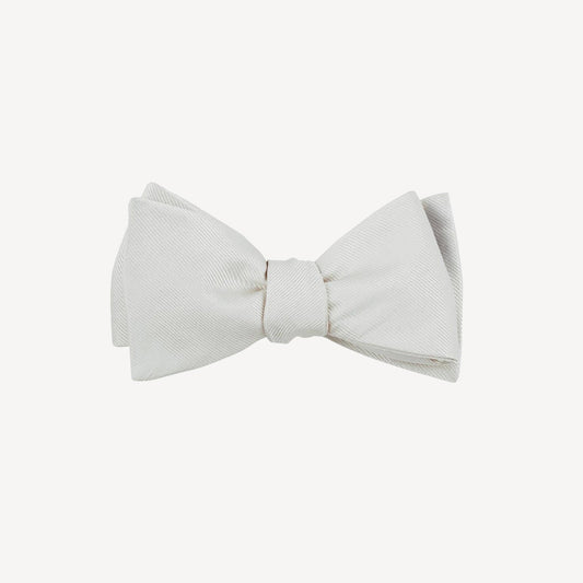 White Silk Bow Tie