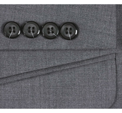 100% Wool Dark Gray Suit