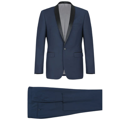 Navy Tuxedo with Shawl Lapel - Slim Fit