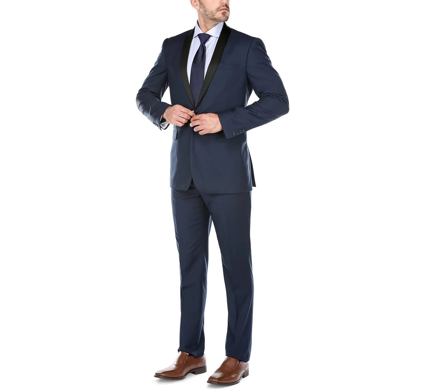 Navy Tuxedo with Shawl Lapel - Slim Fit