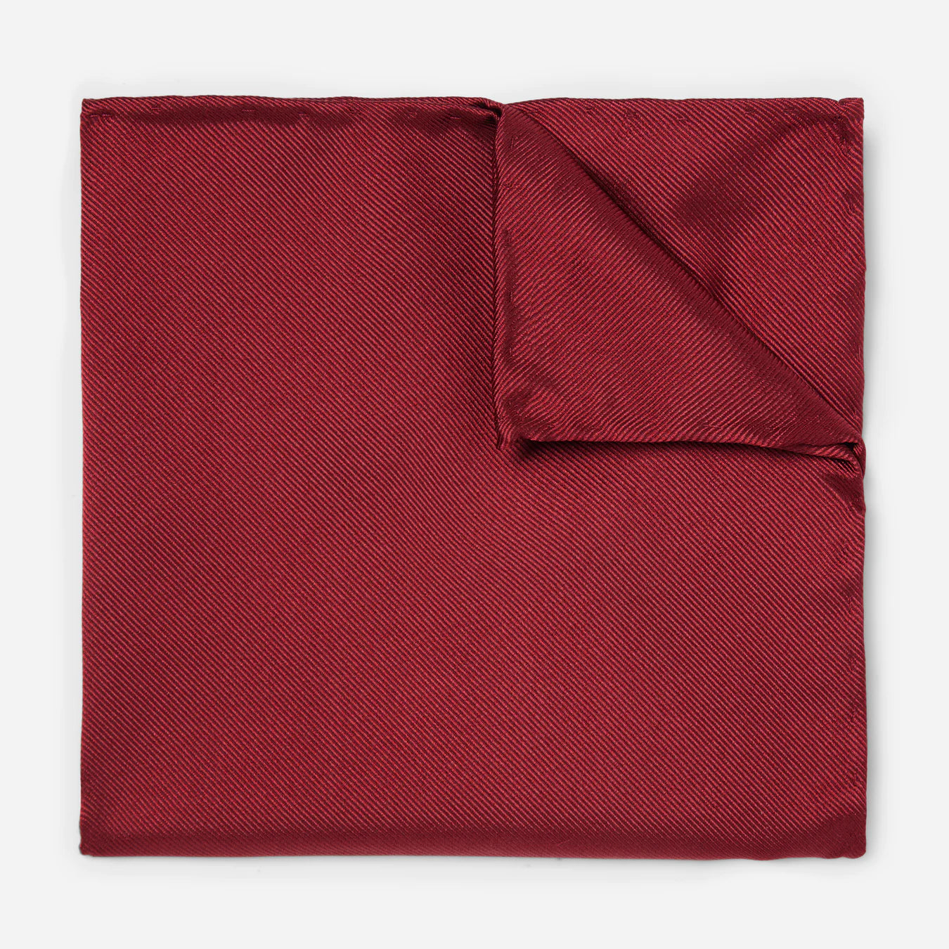 Burgundy Silk Pocket Square