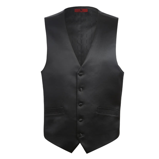 Satin Black Vest