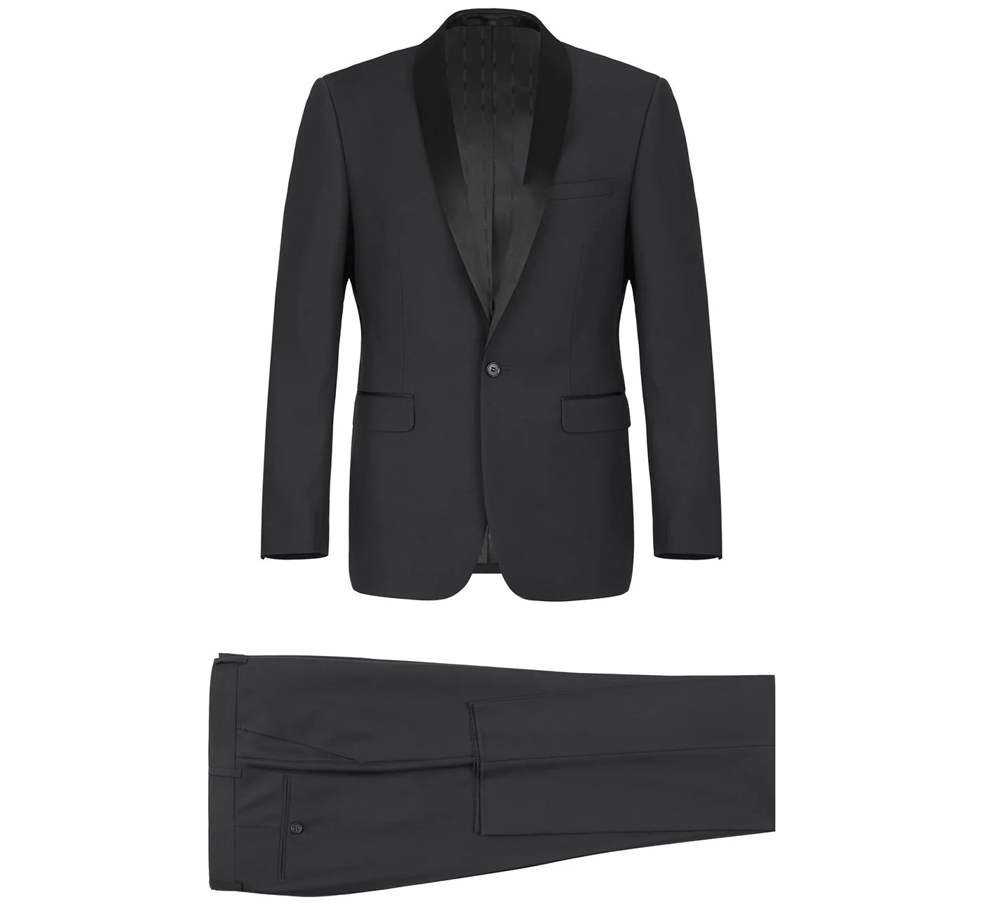 Black Tuxedo with Shawl Lapel - Slim Fit